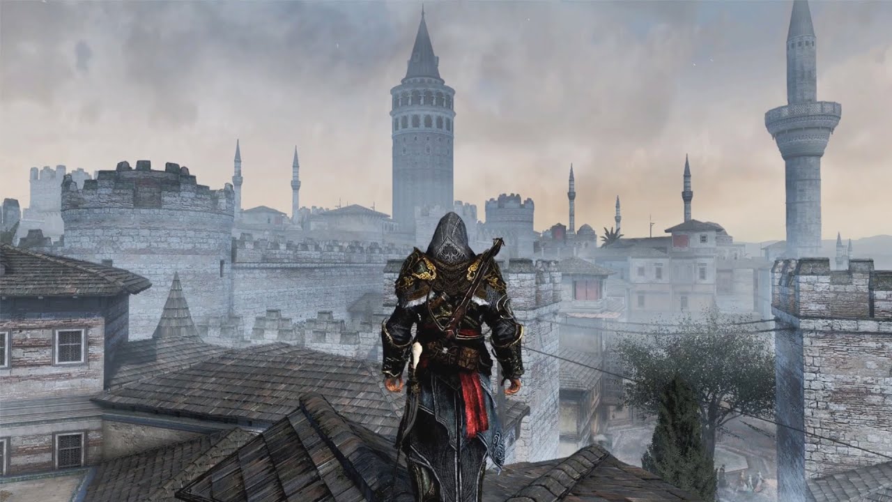 Walking through Constantinople - Galata District - Assassins Creed Revelations Remaster (2023)