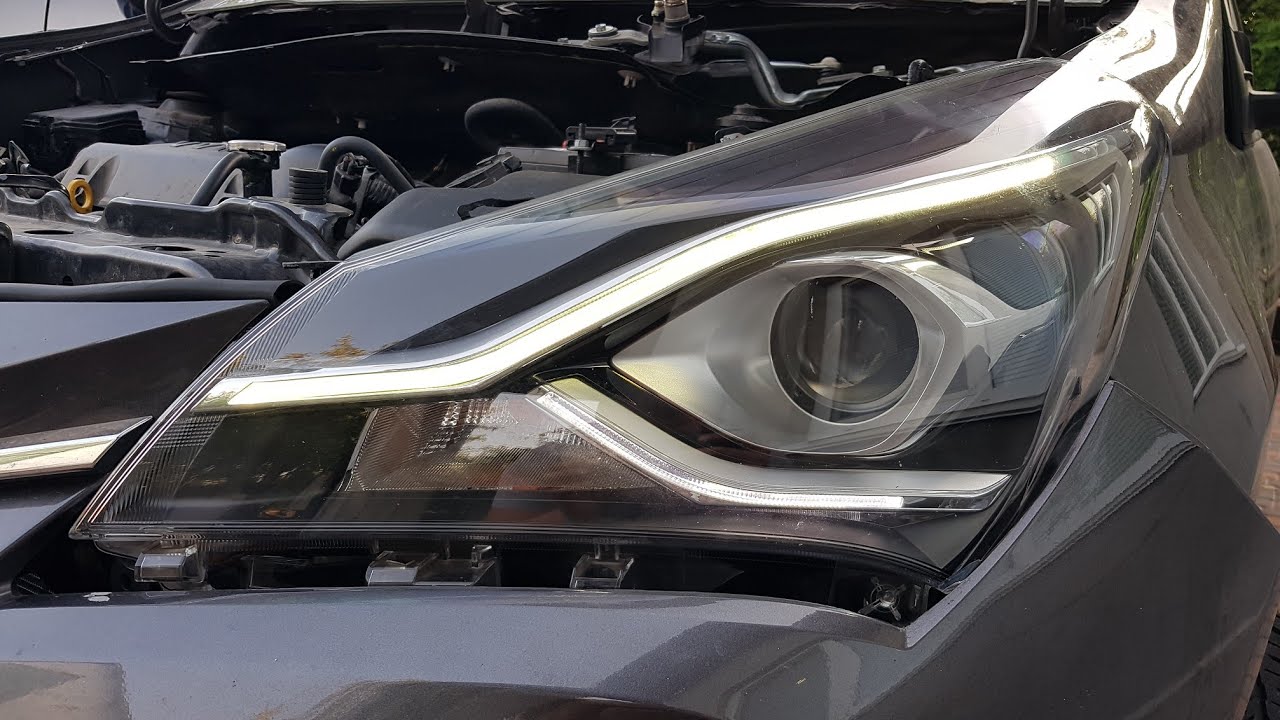 Ремонт ДХО, LED подсветки фар Toyota Yaris