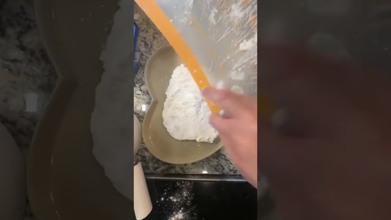 Margarita pizza on the Anniversary Heart Shaped Stone 