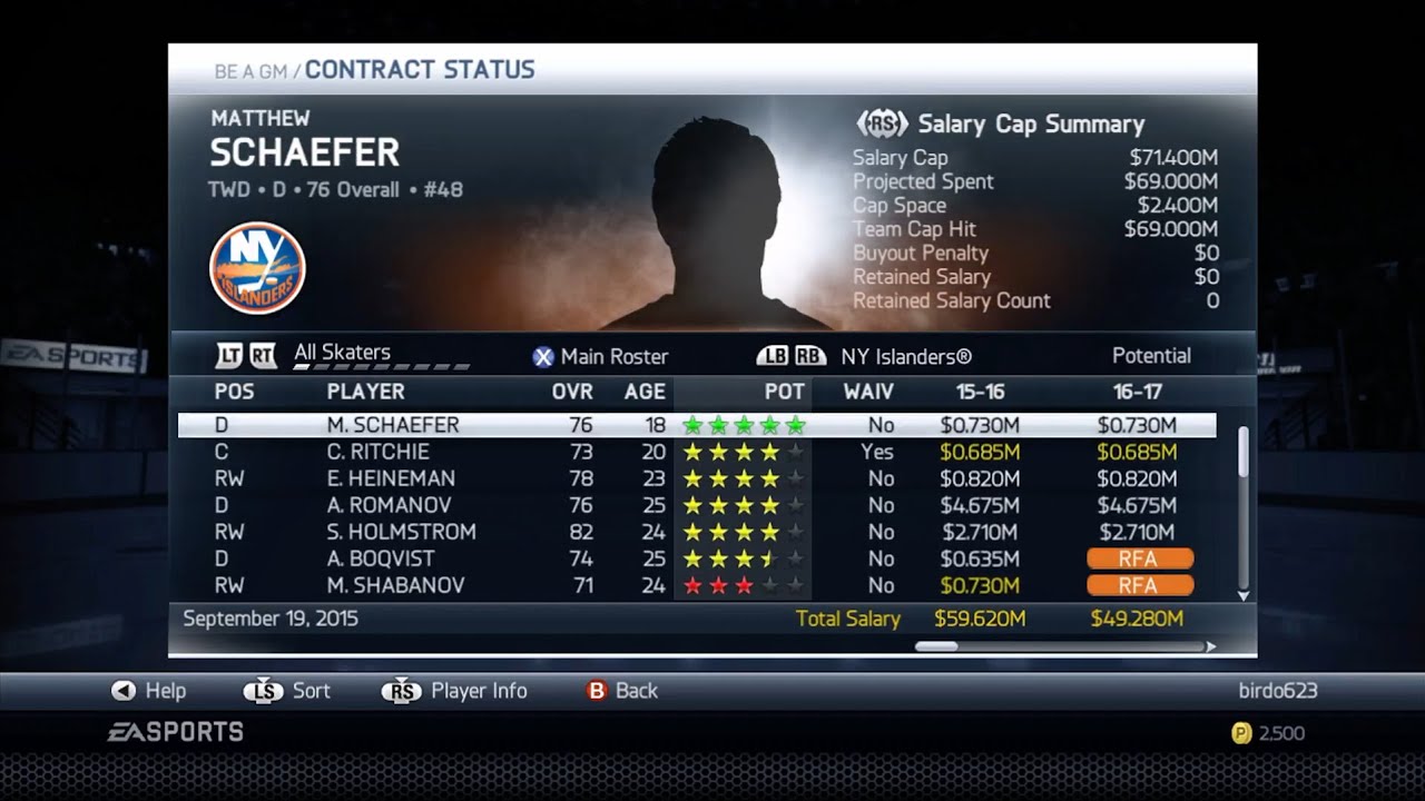 NHL Legacy 26 Roster Update