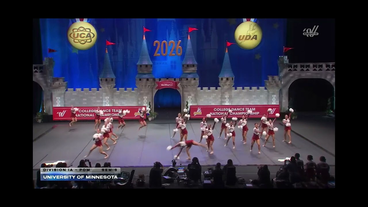 minnesota university division 1a pom 2026 semifinals uda nationals!!  
