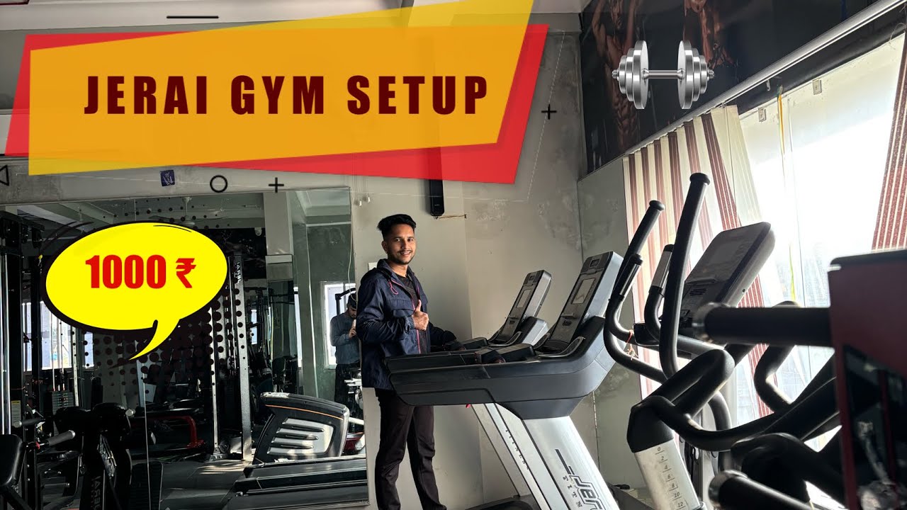 JERAI GYM SETUP  best budget gym  new concept gym setup only 2000 sq ft