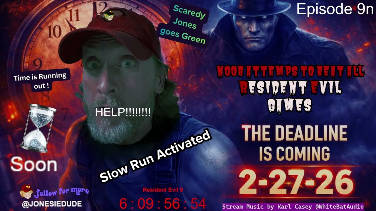 Part 9n Jones makes it to Resident Evil 1 - If you can't beat em Green Mode em! - Bum Rush Game Run