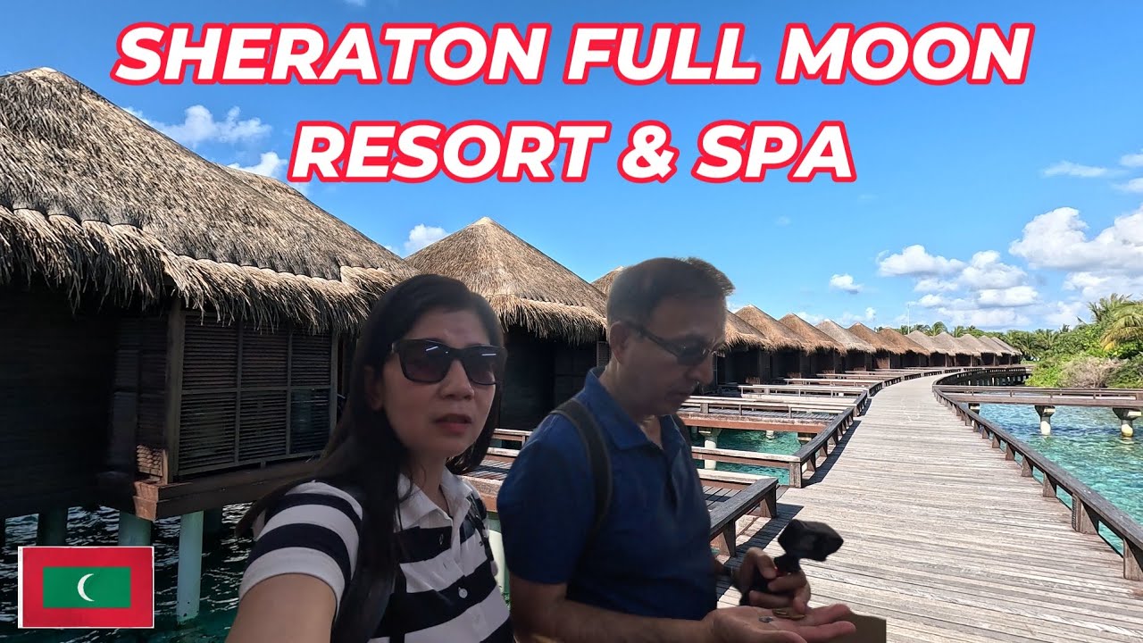 Экскурсия по вилле на воде с бассейном в отеле Sheraton Maldives Full Moon Resort & Spa 🇲🇻