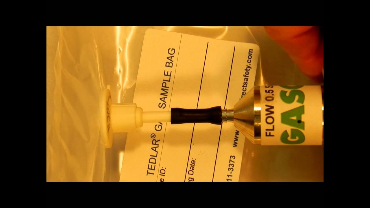 Gas Sampling Bags Polypropylene Locking Combo Valve
