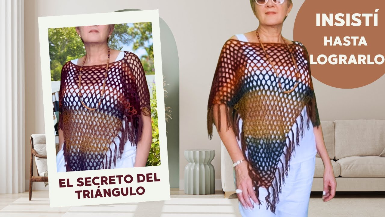 👌¡Aprende a Tejer este HERMOSO Chal de Red en Solo 30 Minutos!