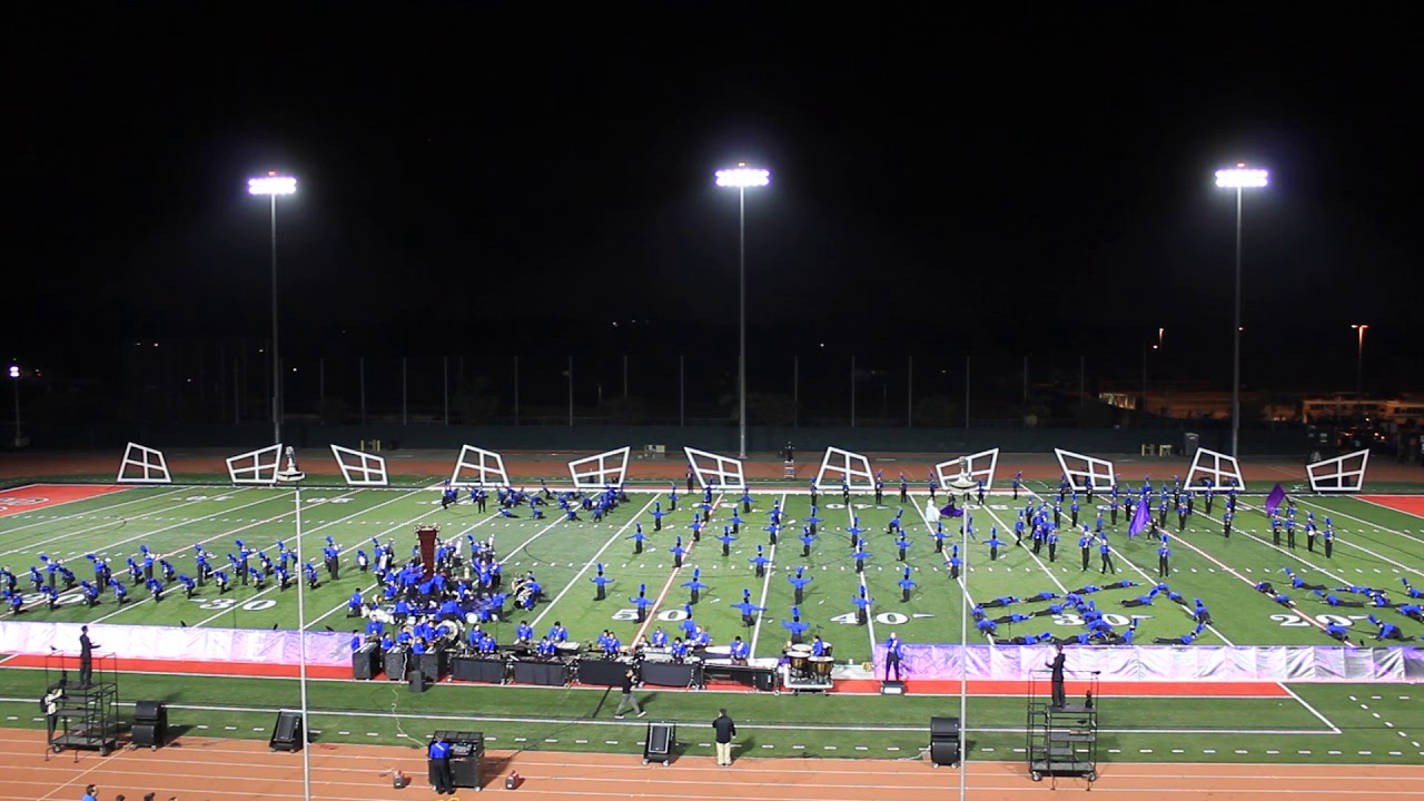 SMHS San Marcos High School Knight Regiment performing Nevermore, Nov 4th 2017 (Middle)
