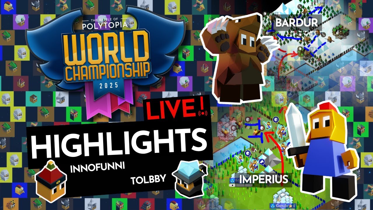 Polytopia WORLD CHAMPIONSHIP Highlights LIVE - Bardur, Imperius
