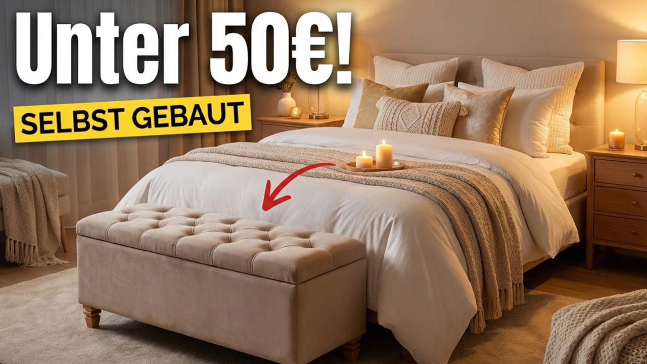 Bettbank in Chesterfield Design | DIY | Let's Pfusch