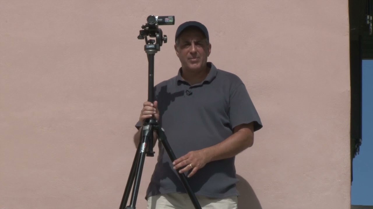 Pregame setup before filming football games - video 3 in a series