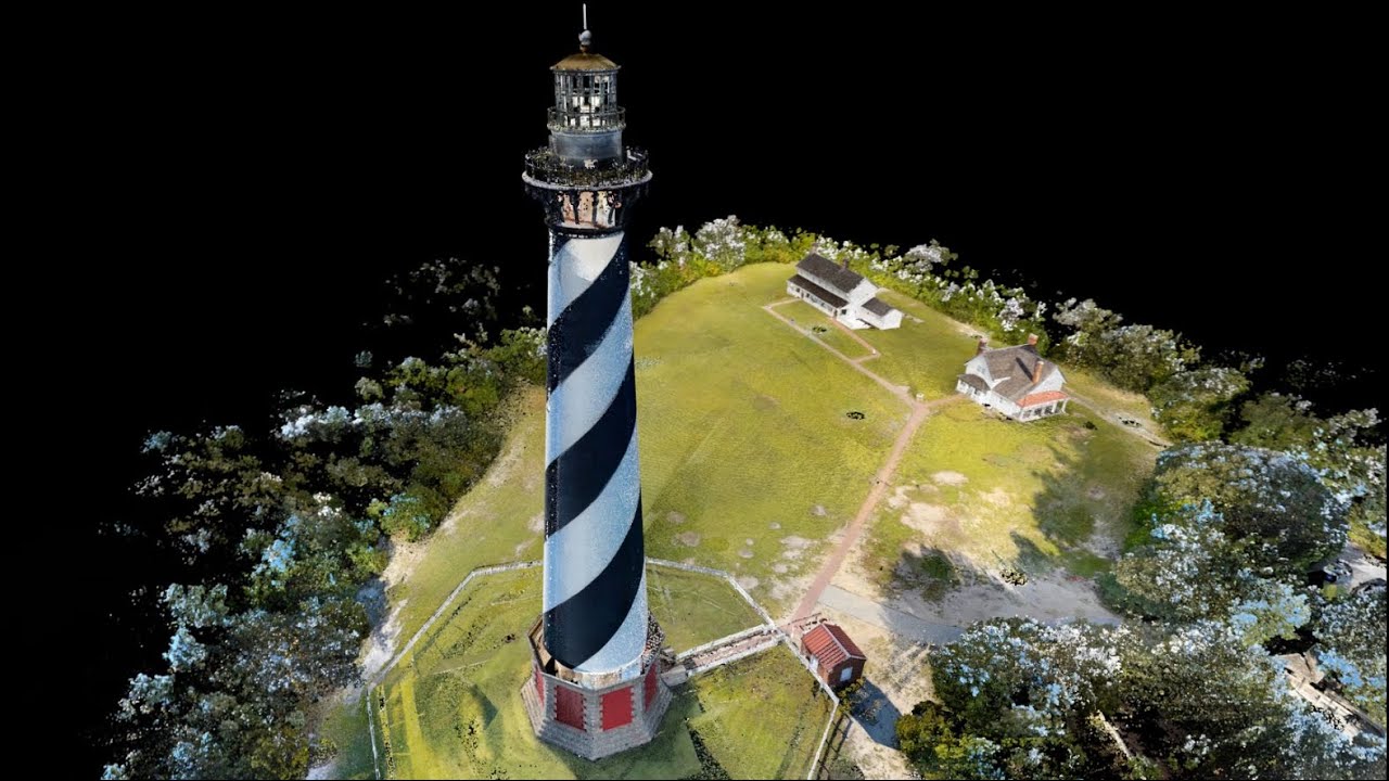 HDP Fly-through of Historic Cape Hatteras Lighthouse, North Carolina