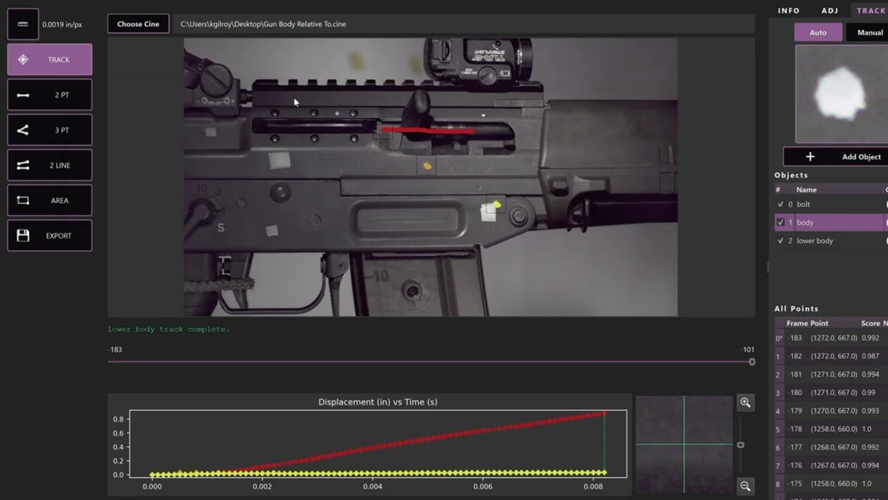 Phantom Cine Analyzer Relative Measurement Tutorial