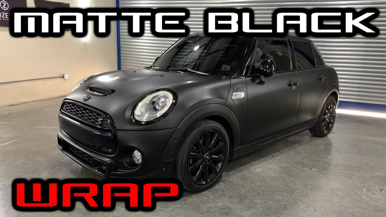Mini Cooper S Matte Black Wrap - Panawraps