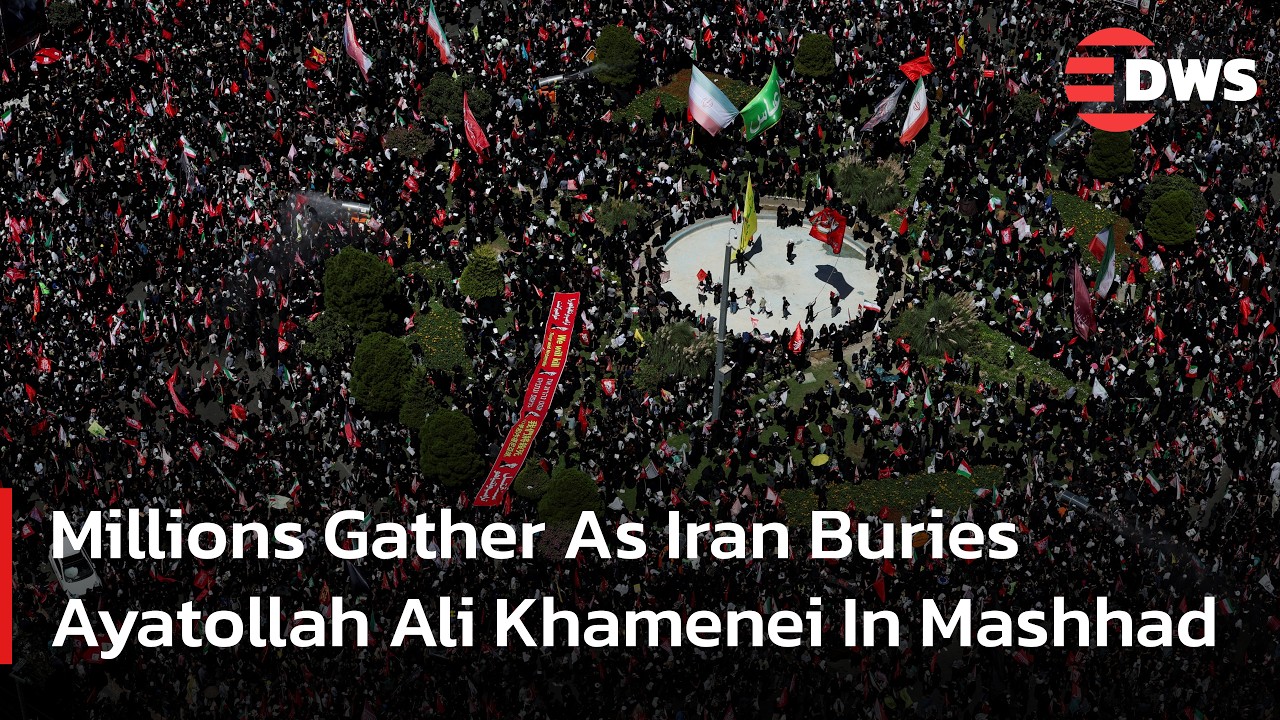 WATCH: Millions Attend Khamenei Burial At Iran's Holiest Shrine In Mashhad | DWS News | AC1F