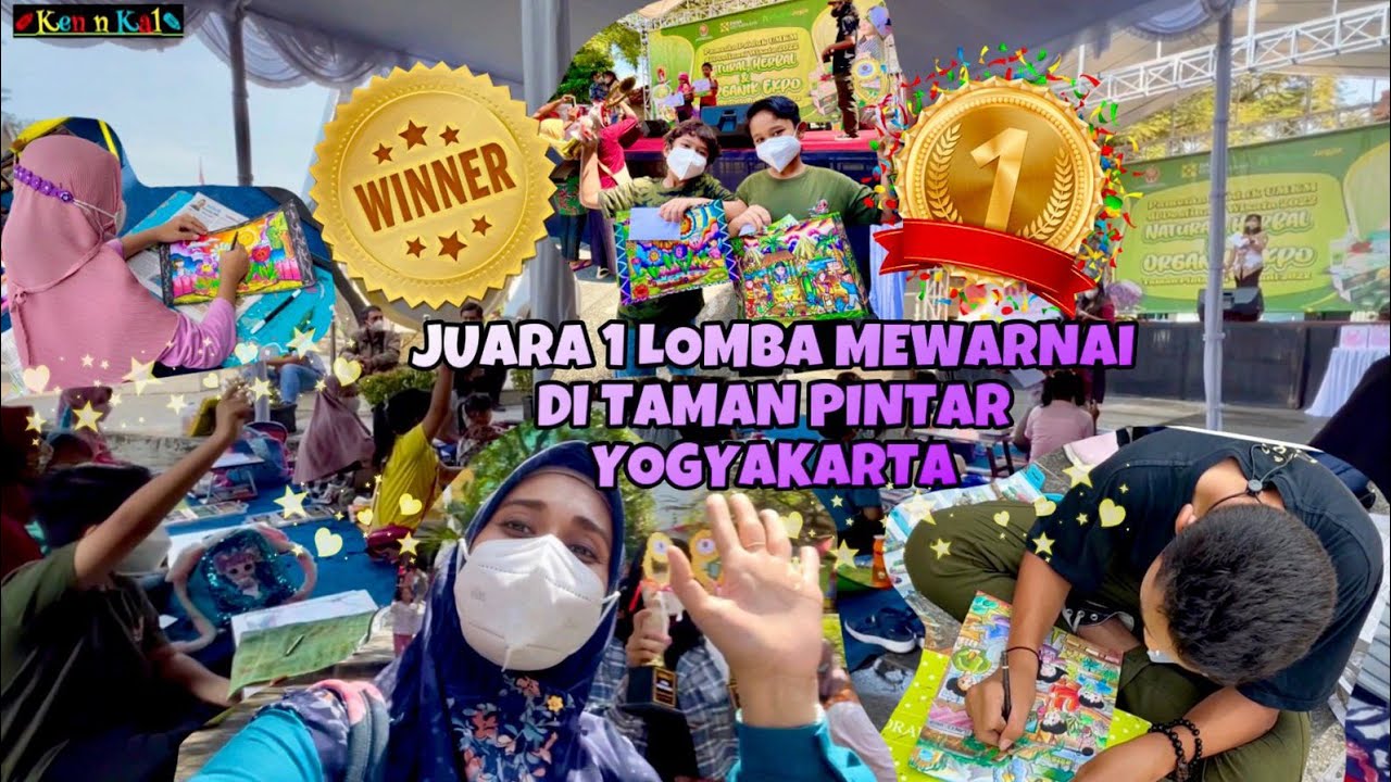 ALHAMDULILLAH❗️JUARA 1 LOMBA MEWARNAI GAMBAR SAMPAI LOMPAT KEGIRANGAN 🤣 CRAYON CARANDACHE-PENTEL