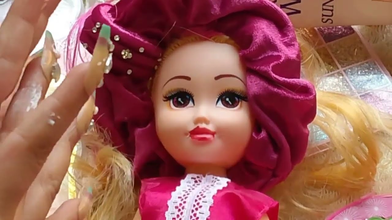 SATISFYING ASMR WITH UNBOXING MAKEUP SKINCARE ASMR#DOLL#MAKEUP#ASMR#VIRAL#viralvideo#makeup