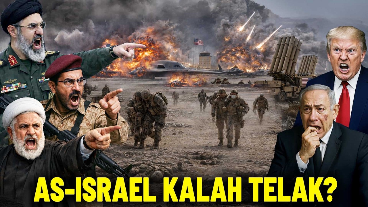SERANGAN BALASAN IRAN & PROXNYA MAKIN GANAS! Tel Aviv Serta Pangkalan Militer AS Hancur Total
