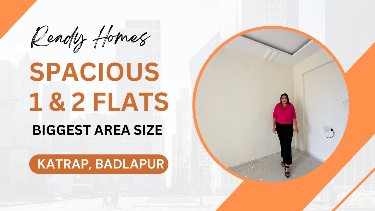 Call: 8055855866 | Spacious 1 & 2 BHK Flats at Katrap, Badlapur | Ready to Move | Biggest Area Sizes