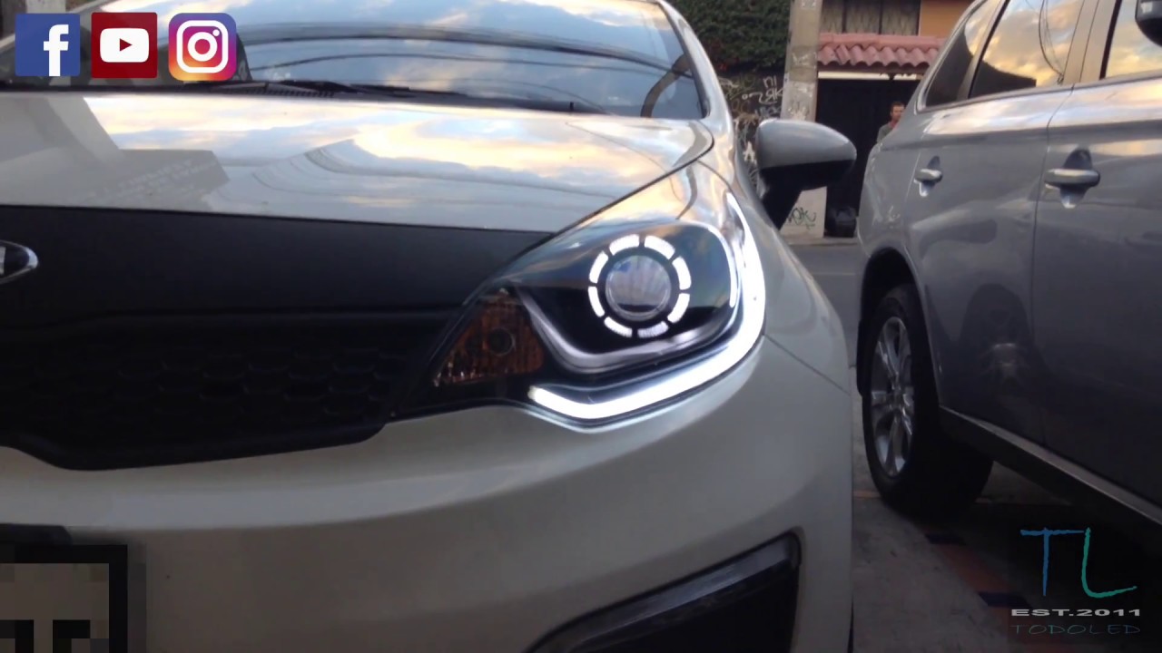 FAROS KIA RIO LED, PROJECTOR BIXENON / RETROFIT HEADLIGHTS
