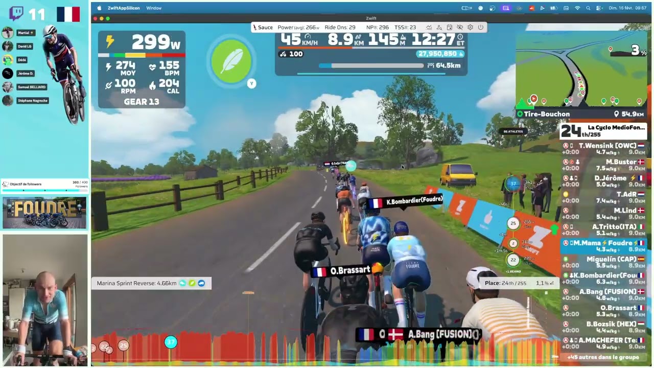 Zwift - La Cyclo + Ven-Top after party, PR dans le Ven-Top après 23min à PMA