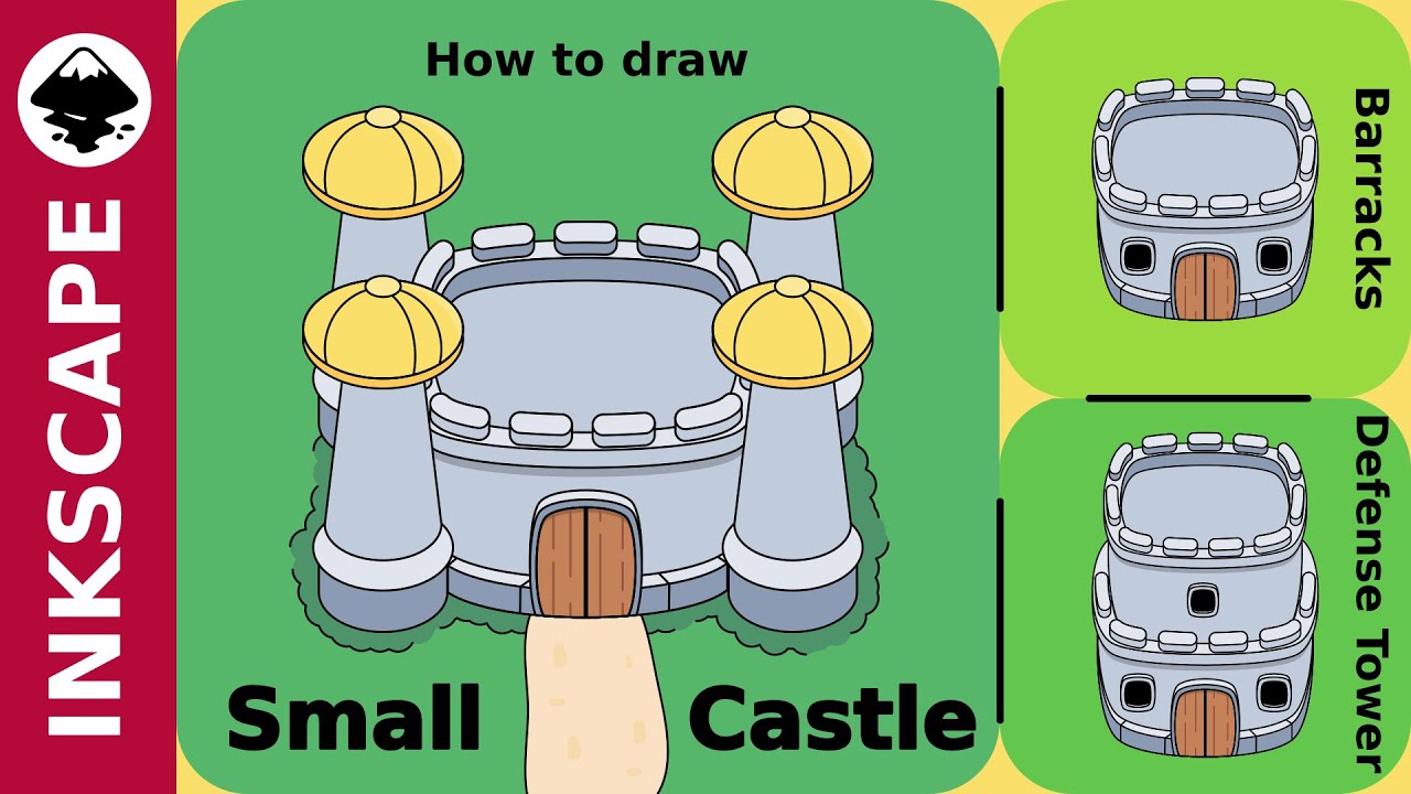 Inkscape Tutorial: How to draw Mini-Castle
