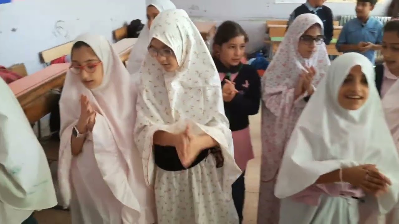 الاحتفال في عيد المولد النبوي .. أبنائي تلاميذ الصف الخامس وحدة ست الشام