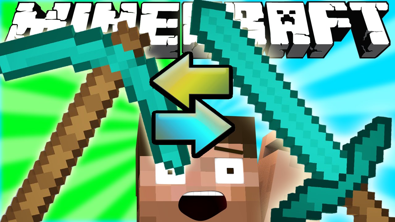 If Swords and Pickaxes Switched Places - Minecraft