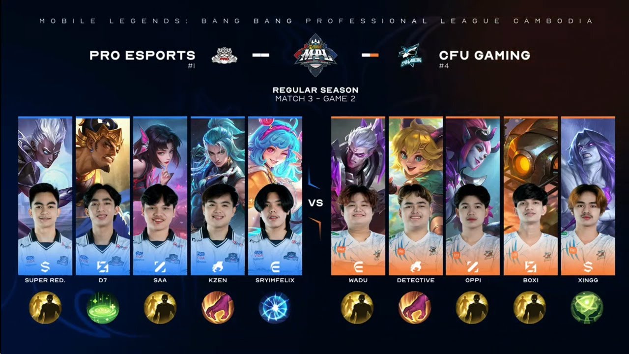 CFU Gaming Vs Pro Esports Game 2, MPLKH Season 8