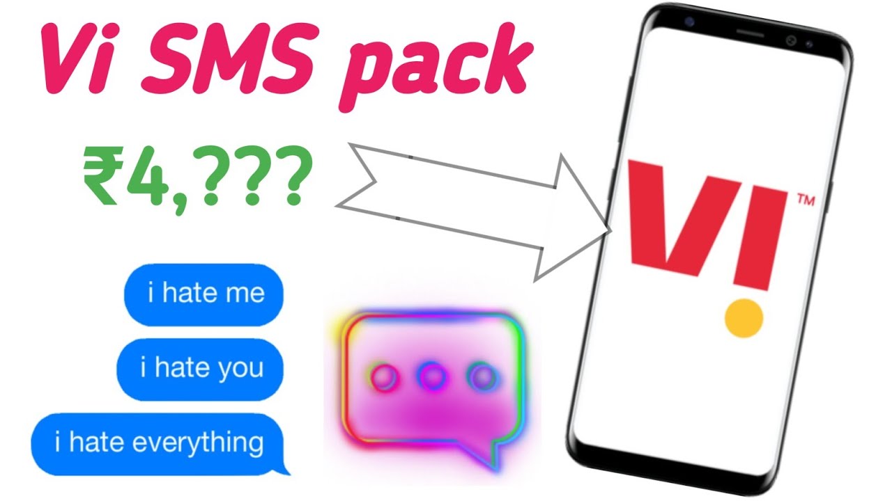 vi sms pack / Vodafone sms pack recharge / vi sms not sending