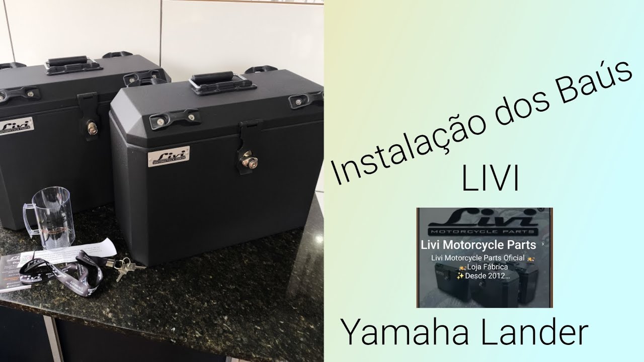 Baús LIVI / VALE A PENA? / Bora ver 🚀 #livi #lander250abs 