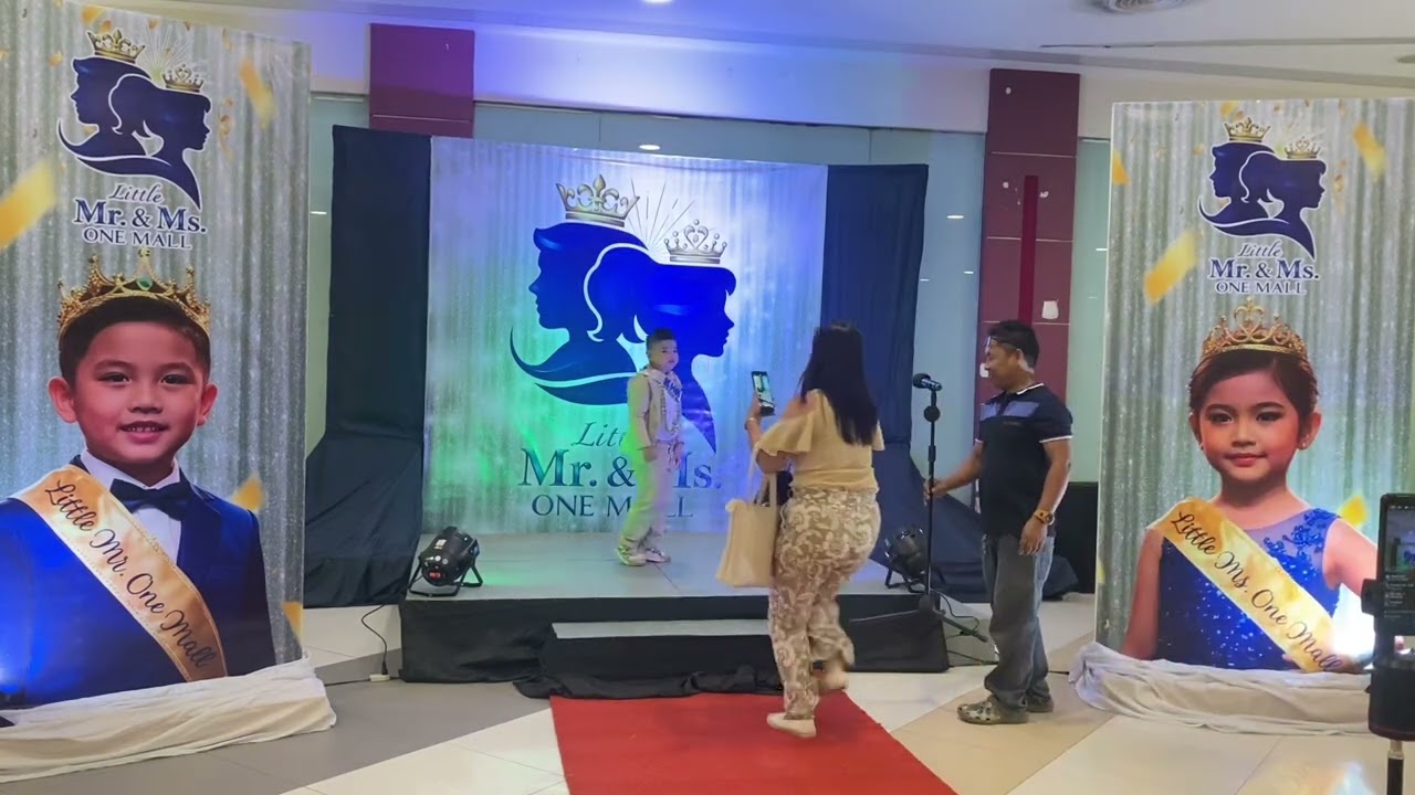 First pageant. First time to perform on stage with many people watching.. 