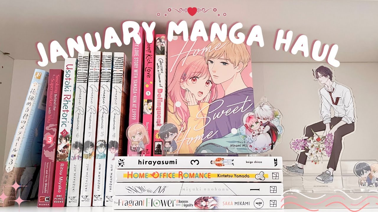 ⋆.ೃ࿔*:･✮ january manga haul (15+ vols) + mini cdjapan haul ˚｡𖦹 ⋆｡°