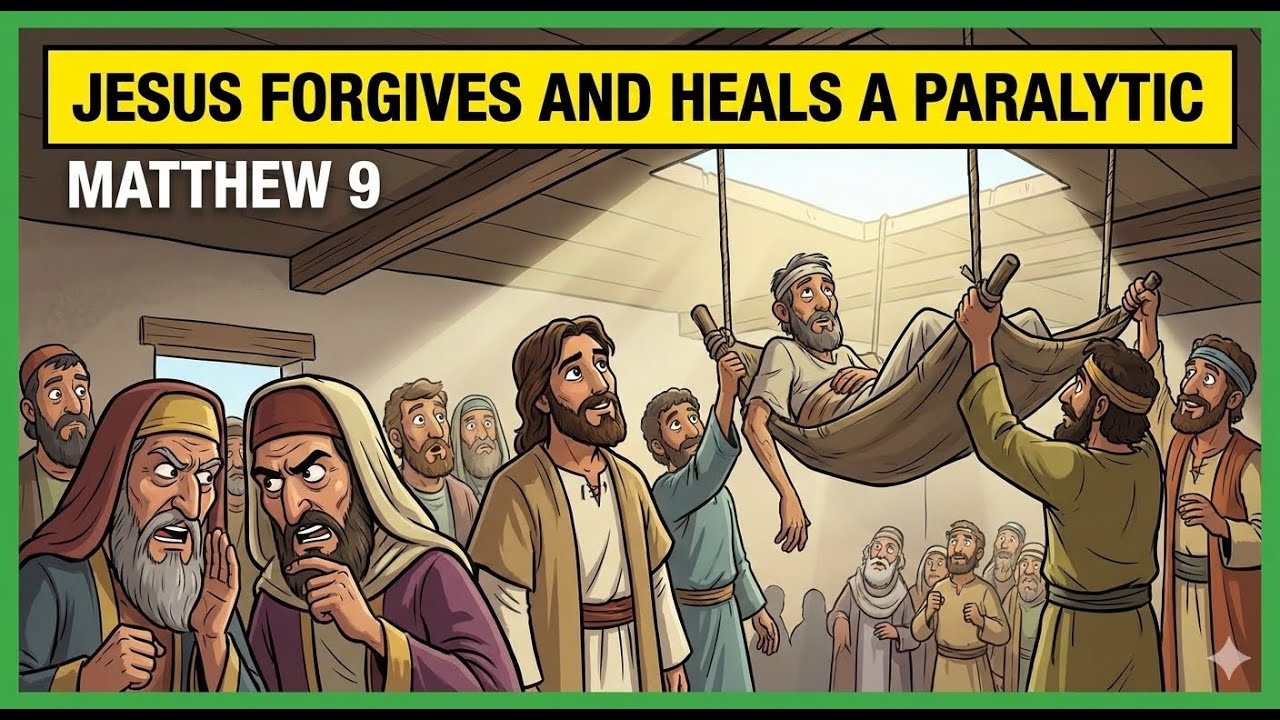 Matthew 9: Jesus Forgives and Heals a Paralytic