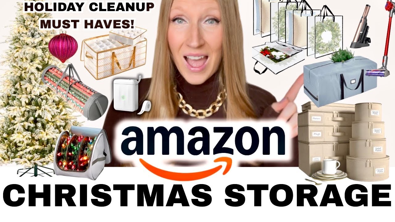Необходимые вещи для хранения вещей и уборки после Рождества от Amazon ◆ Умная организация для но...