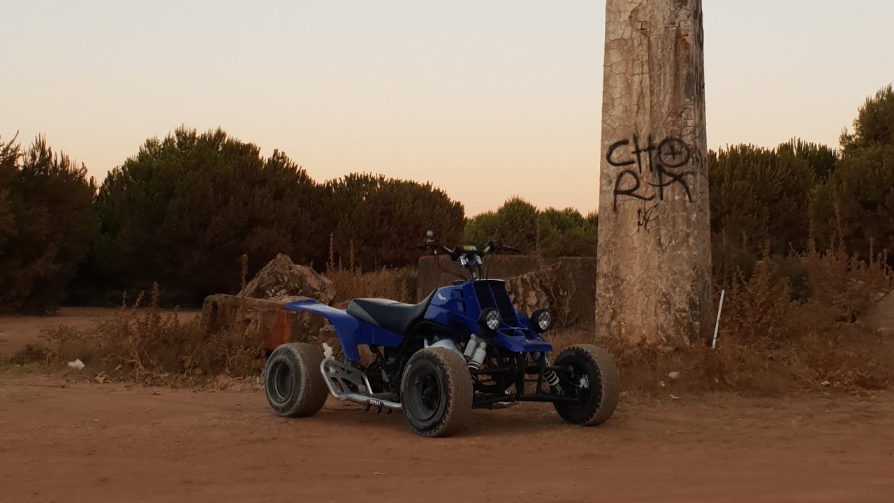 Yamaha Banshee 350 Superquad On Dirt And [Porsche POPCORN]