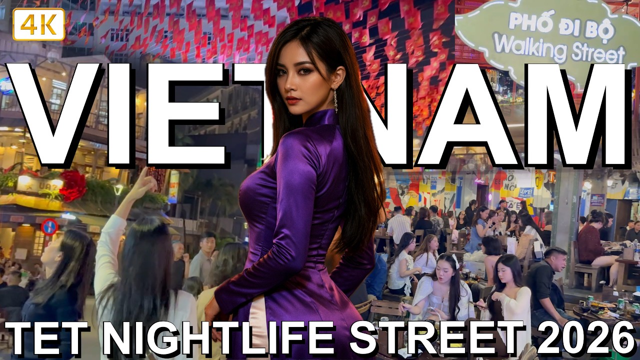 Vietnam Tet 2026 🇻🇳 | Hue Nightlife Walking Street (4K)