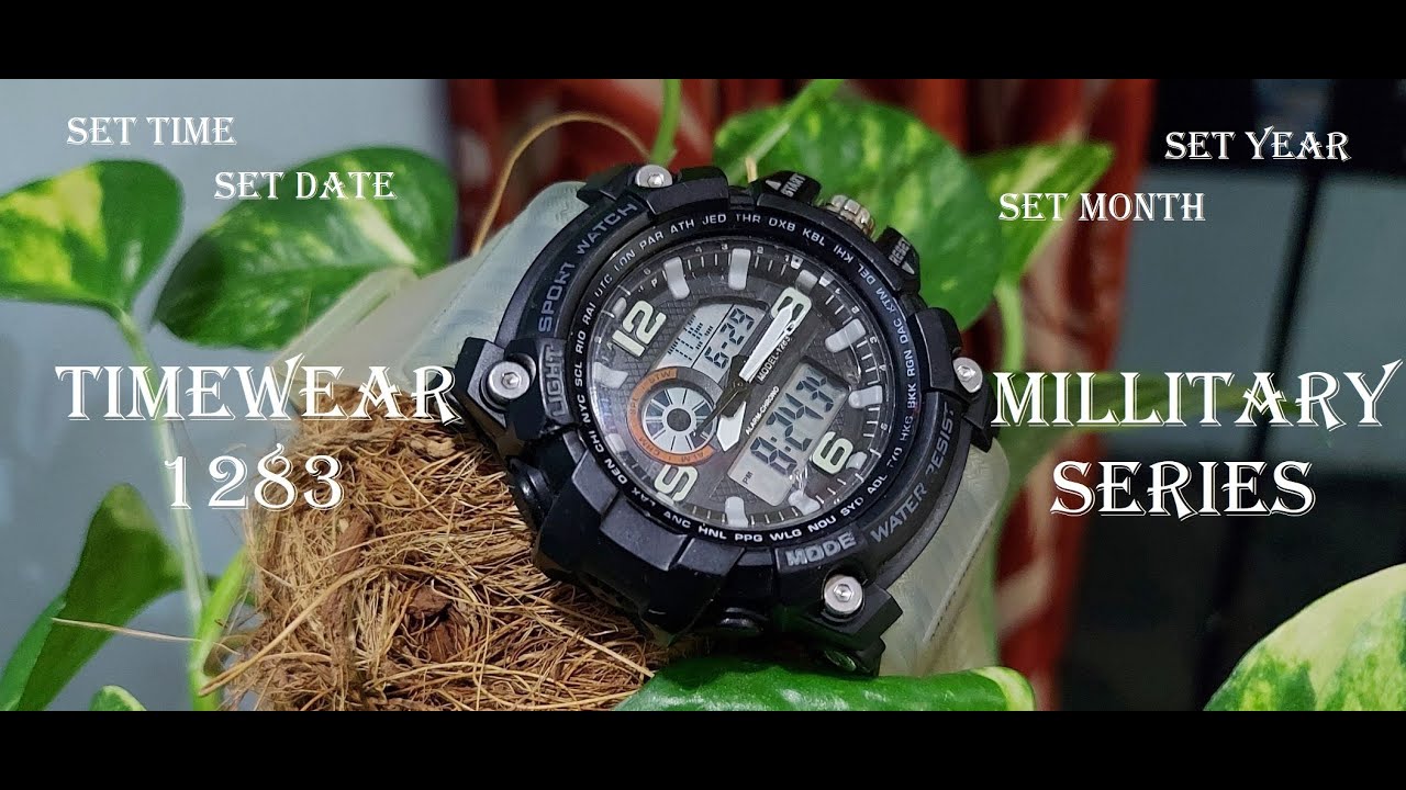 Timewear watch time setting | Time set| Date set | Month set | Year set| Day set | Step by Step.
