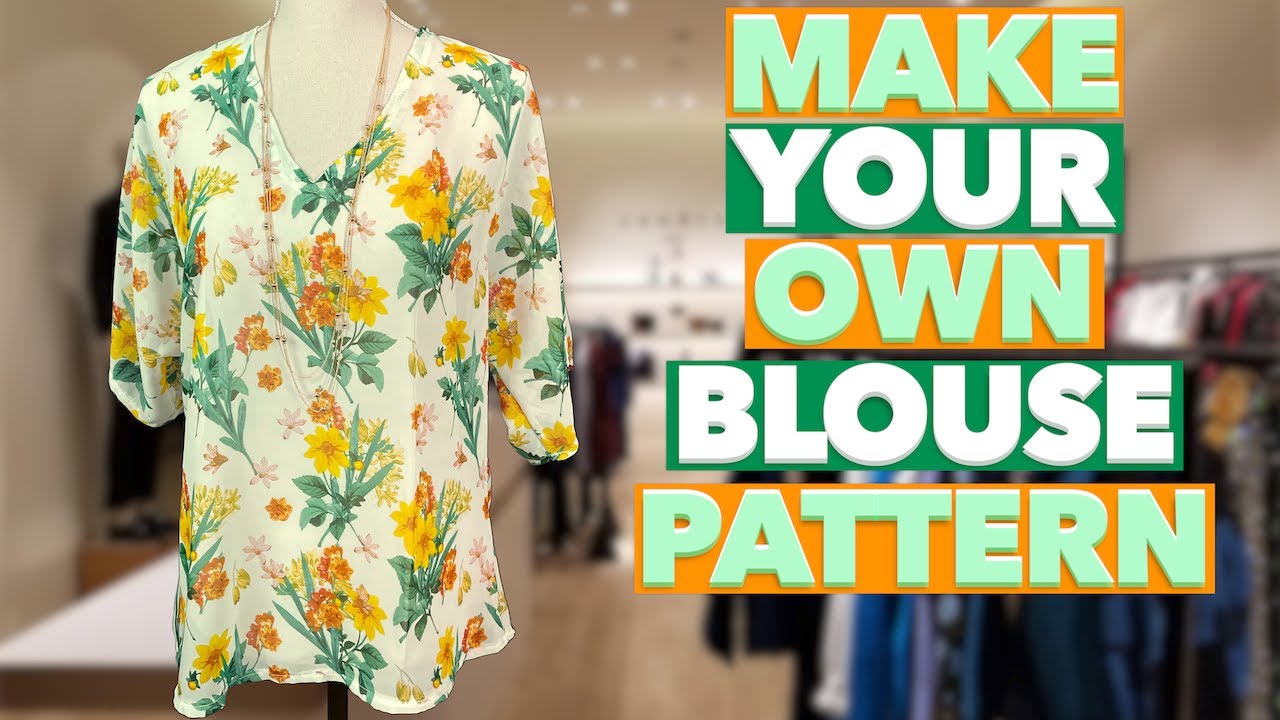 Как сделать выкройку блузки своими руками | The Sewing Room Channel