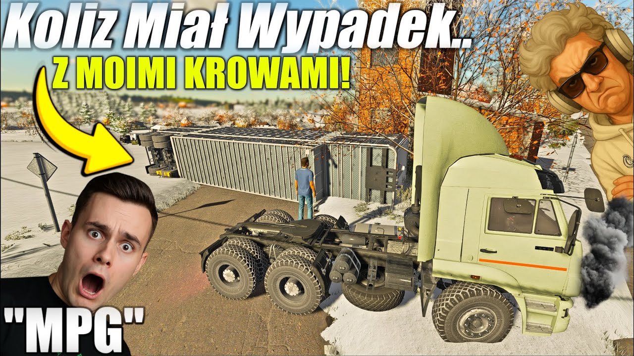 🔥Koliz Miał WYPADEK😱-Podczas Transportu MOICH KR&Oacute;W!?😰 #MPG [#515] FS22 w/ Koliz