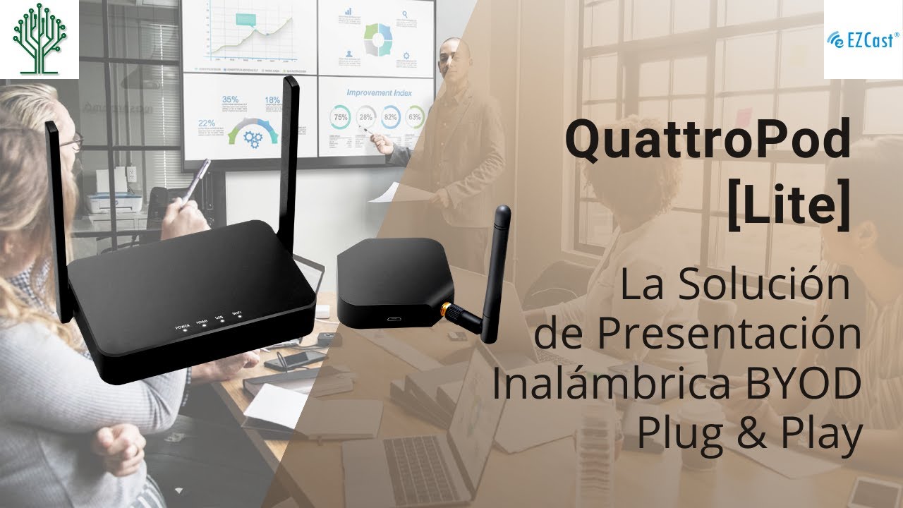 EZCast QuattroPod Lite - Presentaciones Inal&aacute;mbricas BYOD
