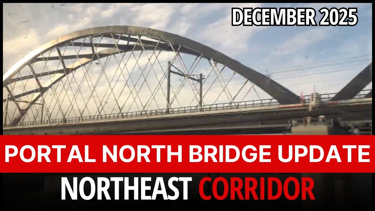 Dec 2025 Portal North Bridge Progress - Amtrak Northeast Corridor - Portal North Bridge Construction