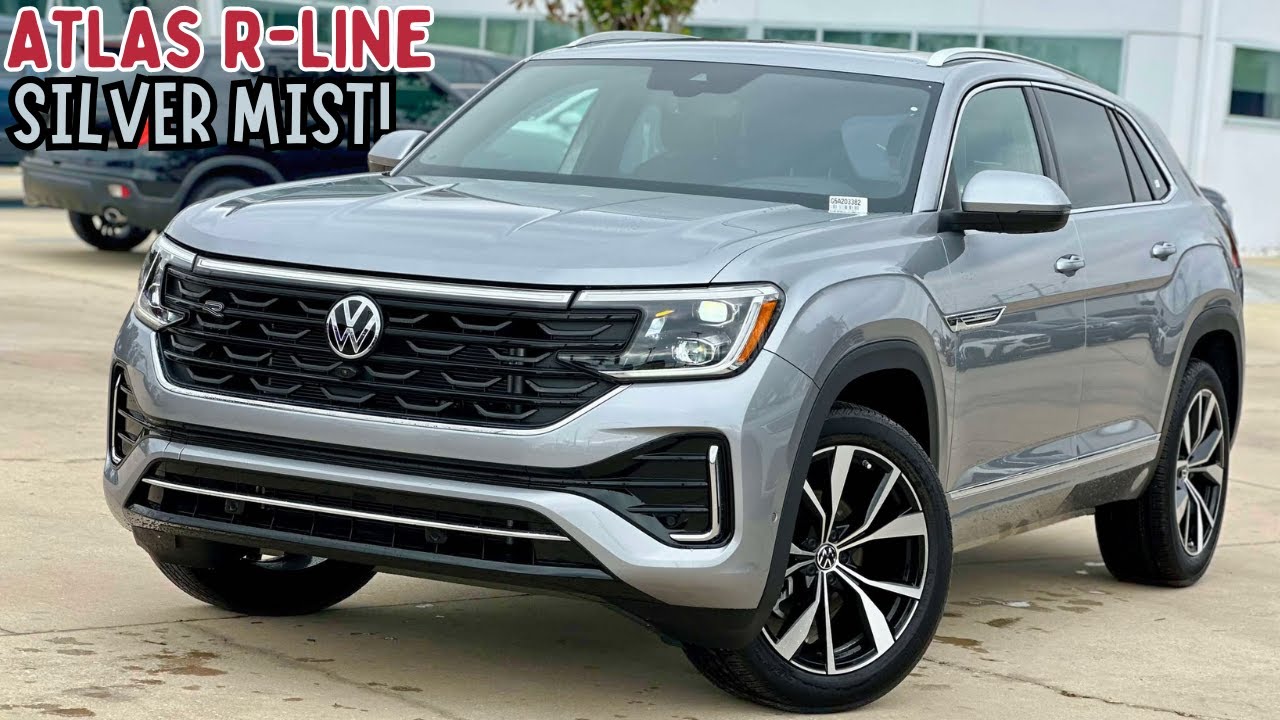 2025 VW Atlas Cross Sport SEL Premium R-Line Looks Stealthy in Silver Mist