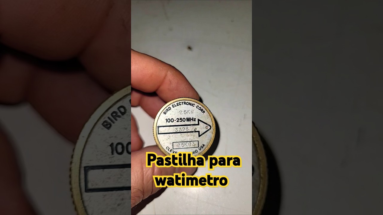Pastilha de Watimetro Faz testes at&eacute; 2500W e 100 a 250mhz #telecomunicacoes #shorts #tvdigital #kwai