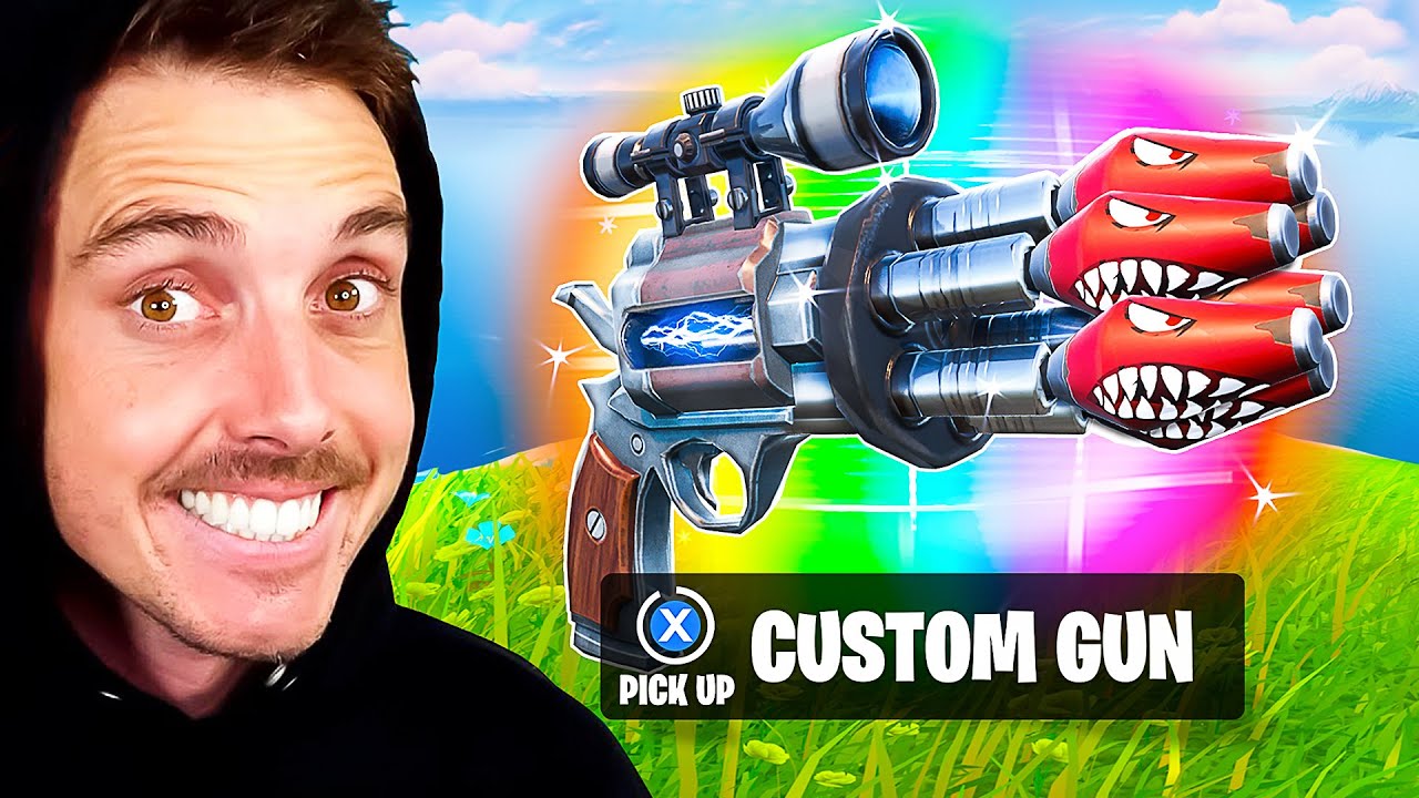 I Created Lazarbeam Custom Weapons in Fortnite!