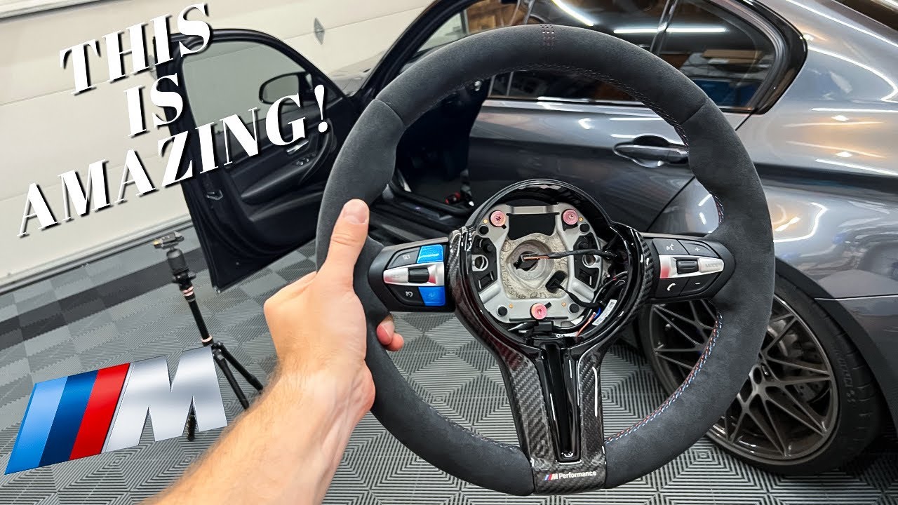 Installing An OEM BMW M2 CS Alcantara Steering Wheel On My M3 + MORE!