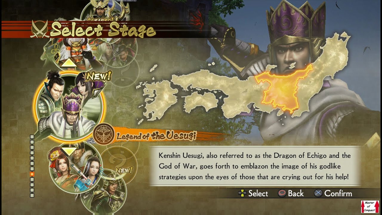 Samurai Warriors 4 Campaign Walkthrough (PS4) Legend of the Uesugi Part 1 - The Kanto Campaign