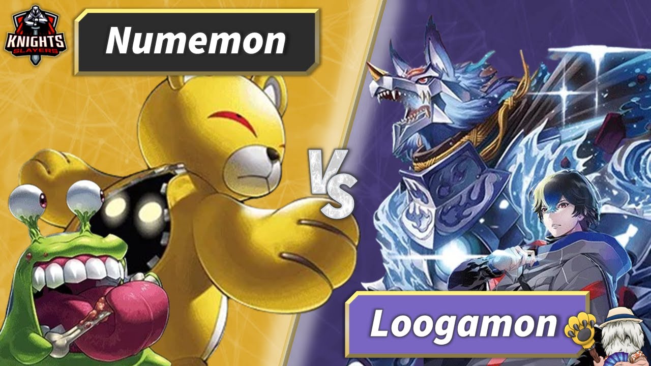 Numemon (Yellow/Black) VS Loogamon (Purple) - Digimon Card Game  BT15 Locals Match