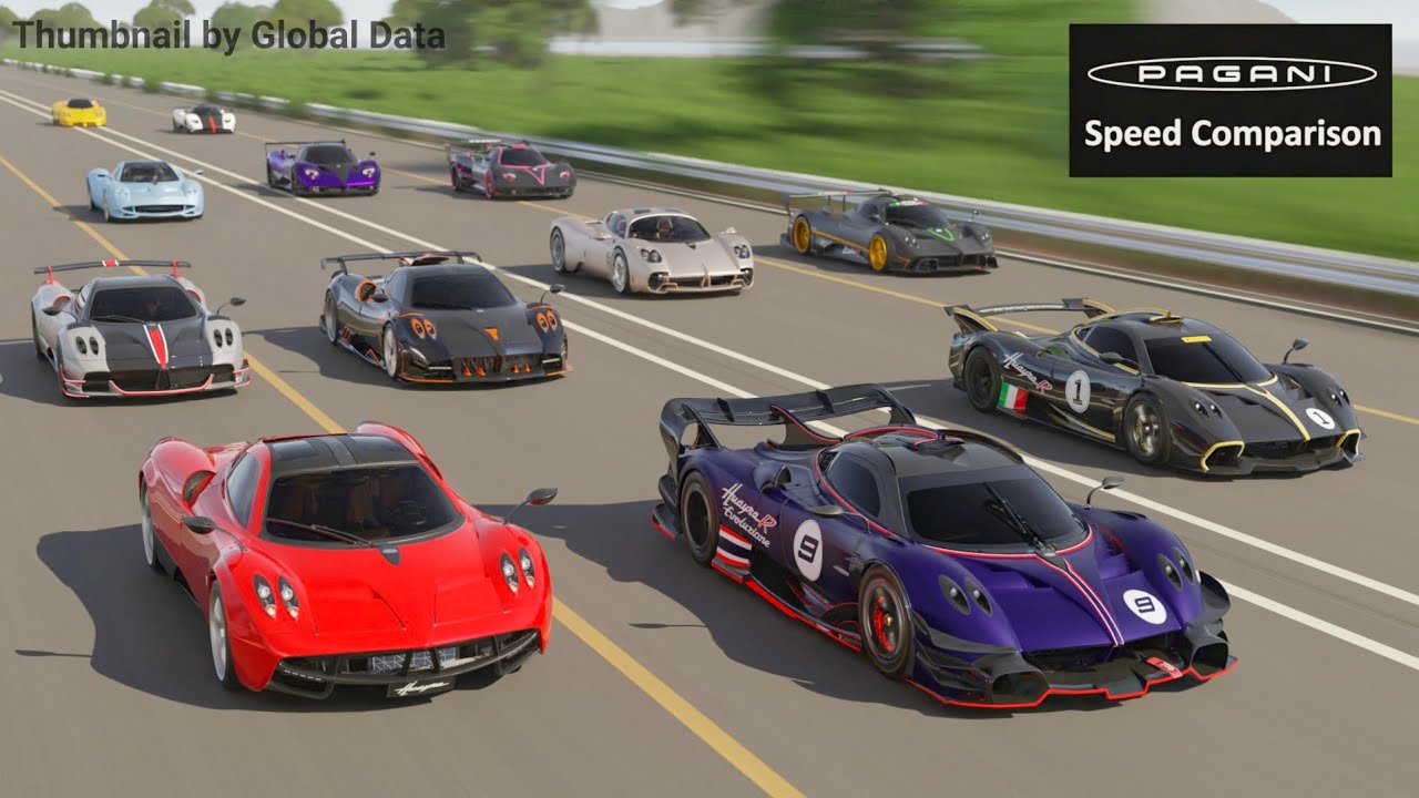 PAGANI SPEED Comparison | FASTEST PAGANI Comparison