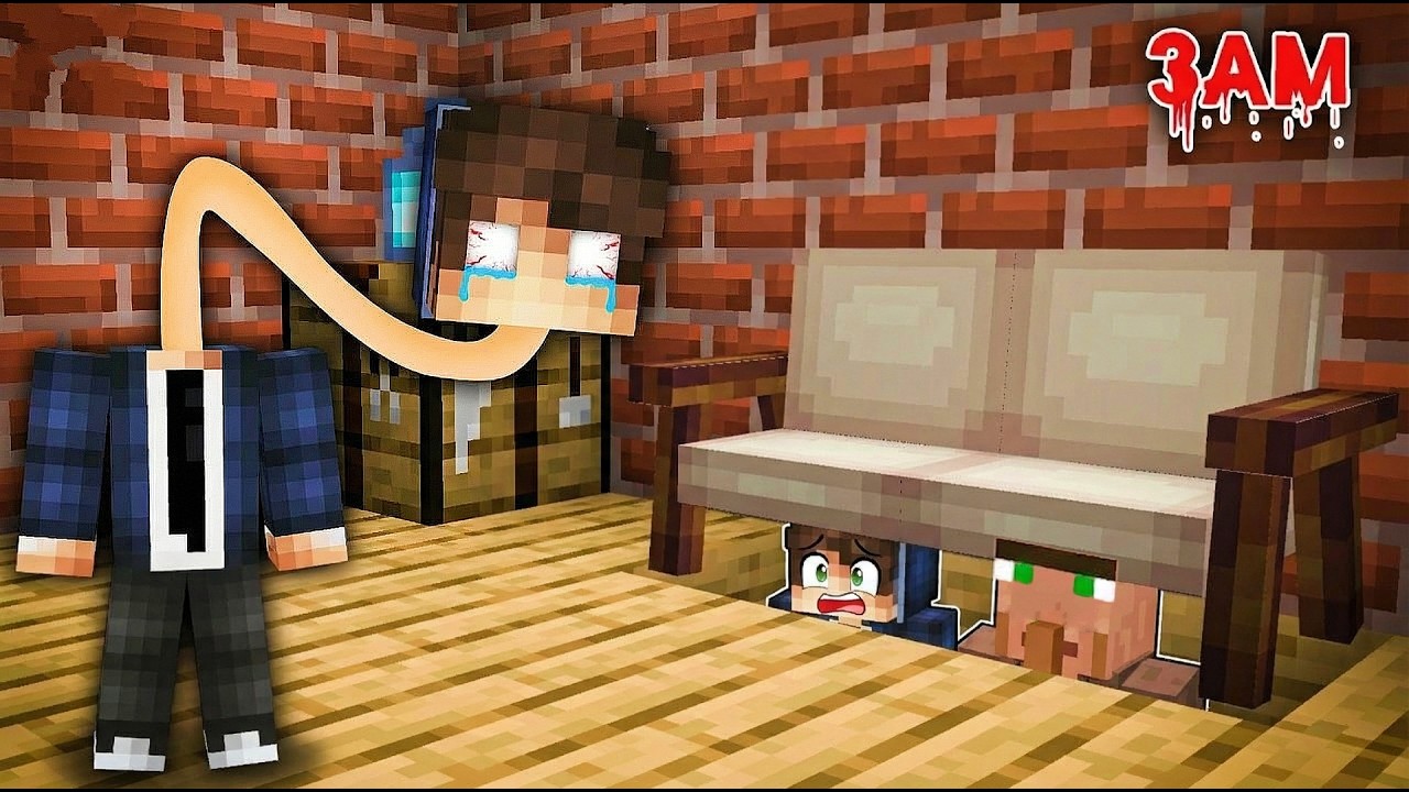 Rage i Kovalski Se Kriju Od Užasnog Dugo Vratog Ragea U Minecraftu! 😱