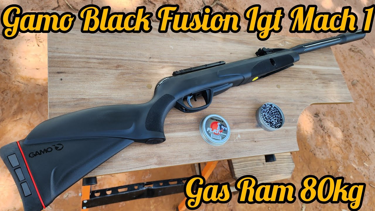 CARABINA GAMO BLACK FUSION IGT MACH 1, UM RIFLE POTENTE COM QUALIDADE GAMO